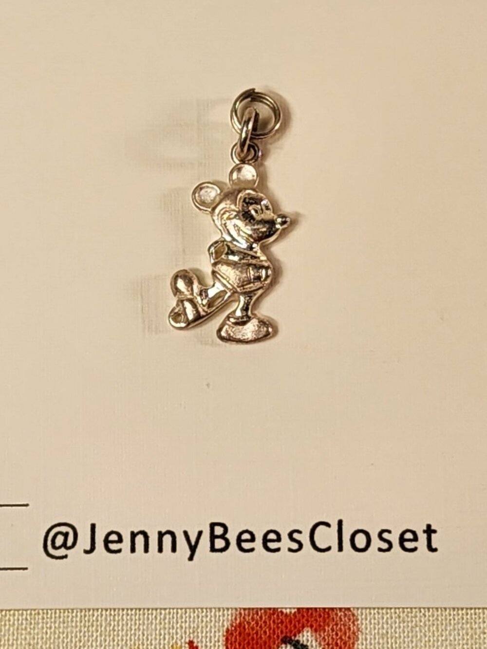 STERLING SILVER Vintage 3D Mickey Mouse Charm